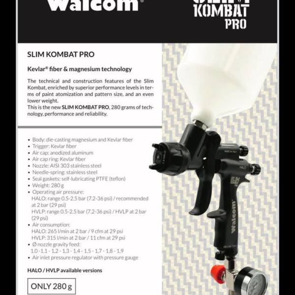 WALCOM Slim Kombat PRO пистолет за боядисване